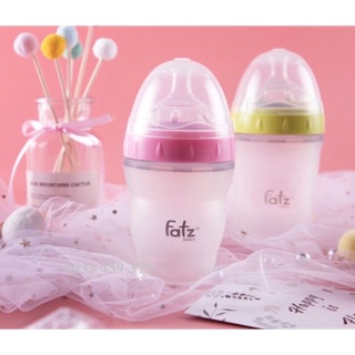Bình sữa silicon cổ siêu rộng Fatz Baby Chính hãng Hàn Quốc 180ml /240ml