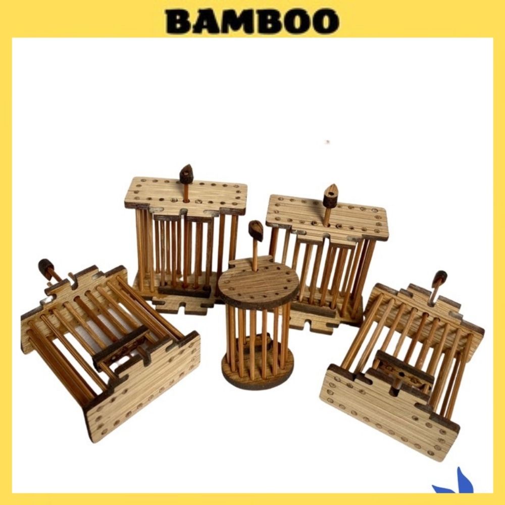Rọ dế Bamboo dọ dế dành cho chim chào mào chất liệu gỗ bền đẹp, dễ dàng lắp đặt
