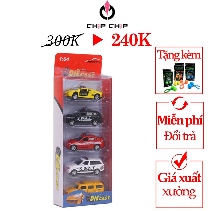 [MÃ CHIP25 - GIẢM CÒN 240K] Đồ Chơi Mô Hình 5 Chiếc Xe Ô Tô