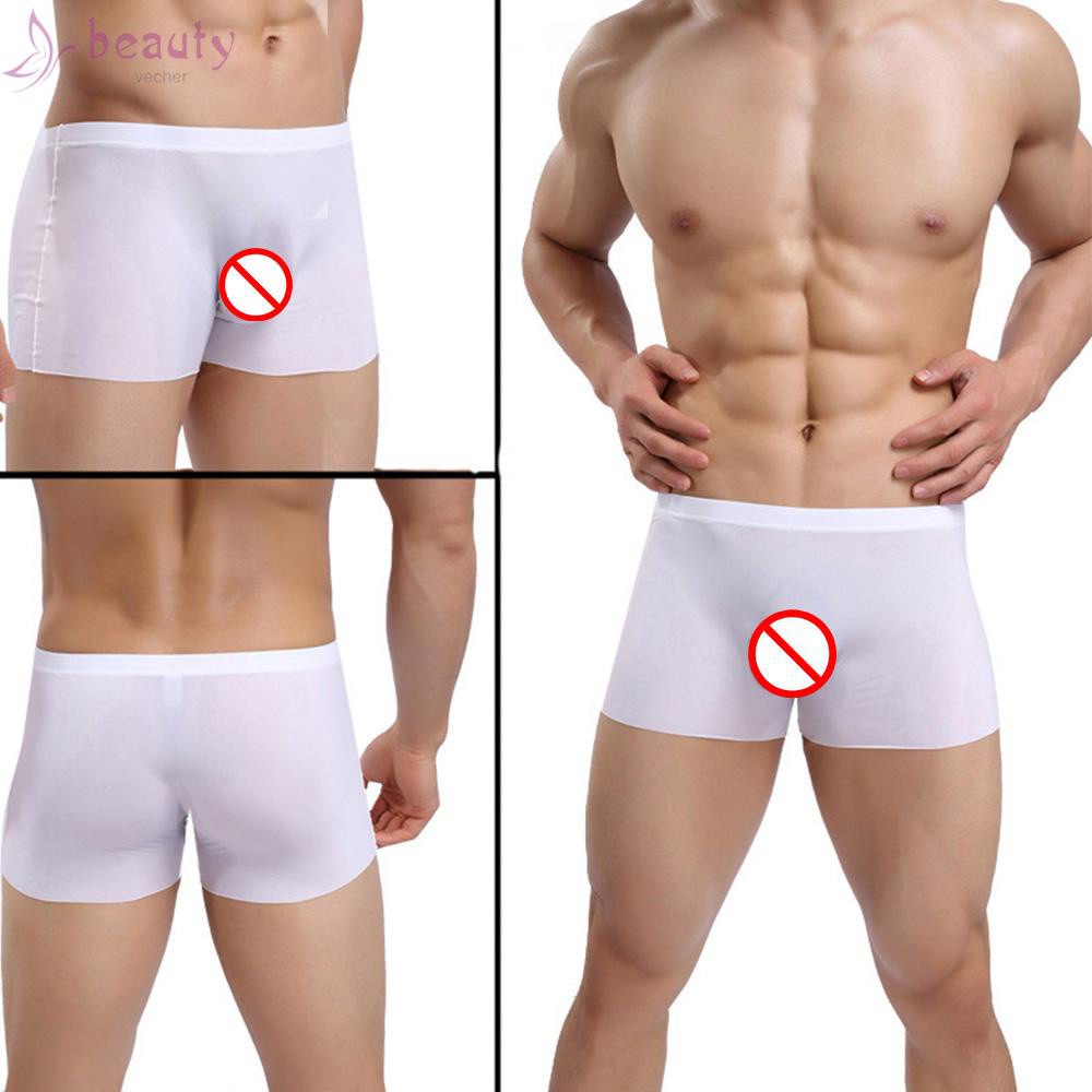 Quần Lót Lụa Lạnh Mềm Không Đường May Thoải Mái 2018