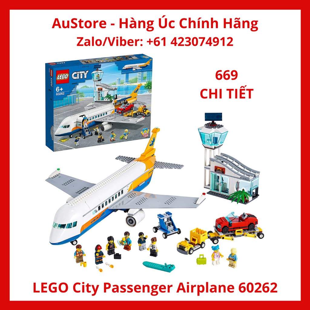 60262 - Máy Bay Chở Khách (LEGO City Passenger Airplane 60262 Building Kit)
