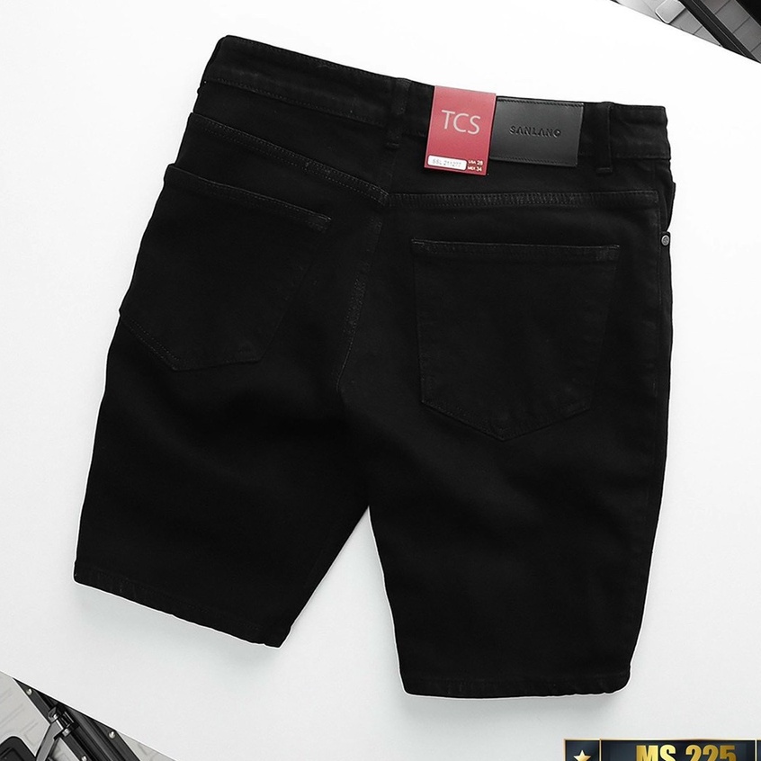 Quần short jean nam trơn đen trắng cao cấp-chất jean bò co giãn đẹp hàng chuẩn shop bao đổi trả KAYSTORE