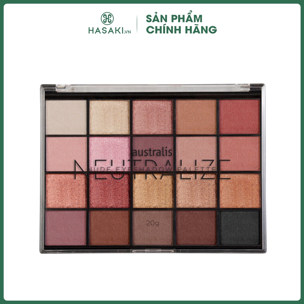 Bảng Phấn Mắt 20 Màu Dạng Lì, Ánh Nhũ Australis Neutralize Nude Eyeshadow Palette