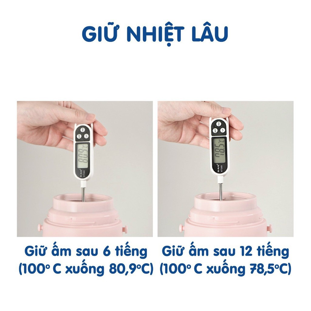 [Haobaby shop] Bình ủ cháo giữ nhiệt Doux cho bé