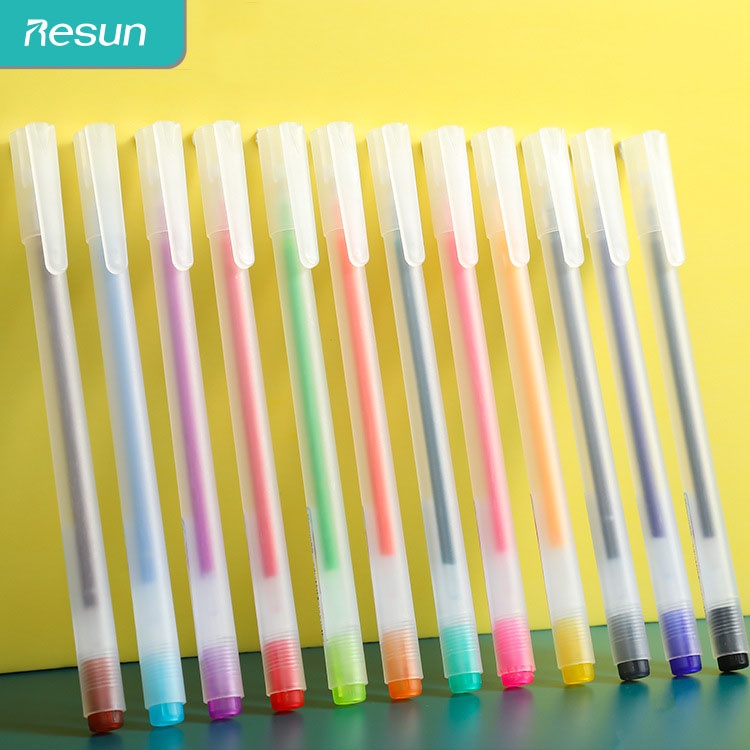 Set 12 Bút Màu Sắc Xinh Xắn 0.5mm Dành Cho Học Sinh