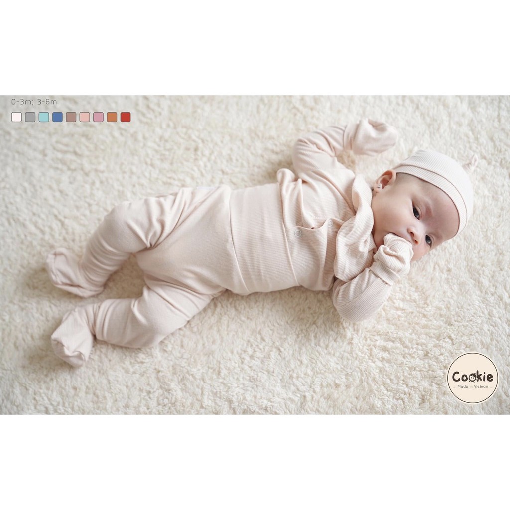 Bộ Rời Cài Thẳng Cạp Cao Newborn Cookie