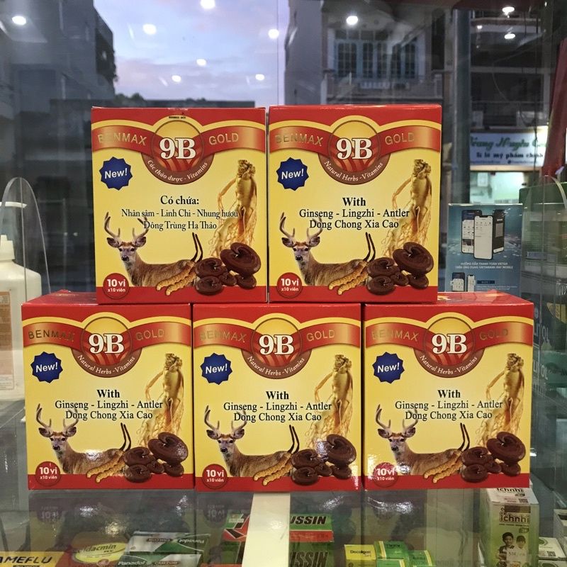 Viên uống bồi bổ sức khoẻ Benmax 9B Gold giúp tăng cường đề kháng, thể lực giảm quá trình lão hoá hộp 100 viên