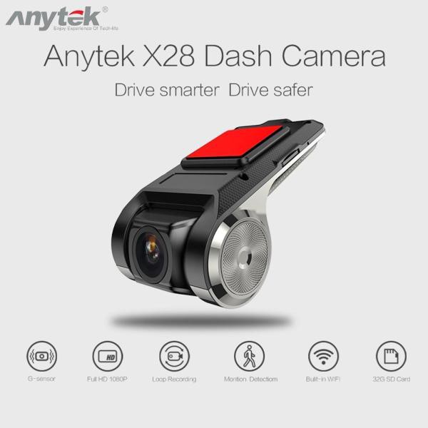 Camera quan sát ghi hình video Anytek X28 DVR WiFi ADAS G-sensor FHD 1080P cho xe hơi | BigBuy360 - bigbuy360.vn