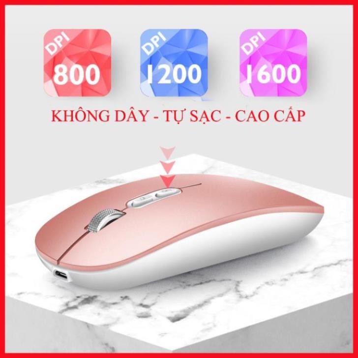 =TRỢ GIÁ=Chuột không dây TỰ SẠC M103 Có nút điều chỉnh DPI, Độ nhạy cực cao, sạc nhanh sử dụng lâu BH 6 THÁNG