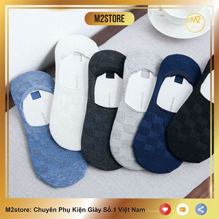 Tất vớ giày lười nam cao cấp đẹp vải cotton co giãn 4 chiều cao cấp thoáng khí chống mùi hôi chân TL06