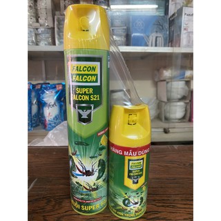 Bình xịt muỗi SUPER FALCON 600ml tặng thêm 1 chai nhỏ 200ml - BXMFC200