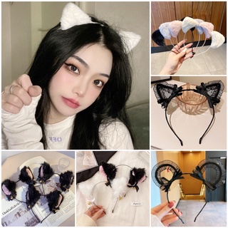 Bờm tai mèo, gấu cài tóc tai mèo có chuông, bờm tóc tai mèo Cosplay xinh xắn,cài tóc tai mèo phủ lông,cài tóc ren