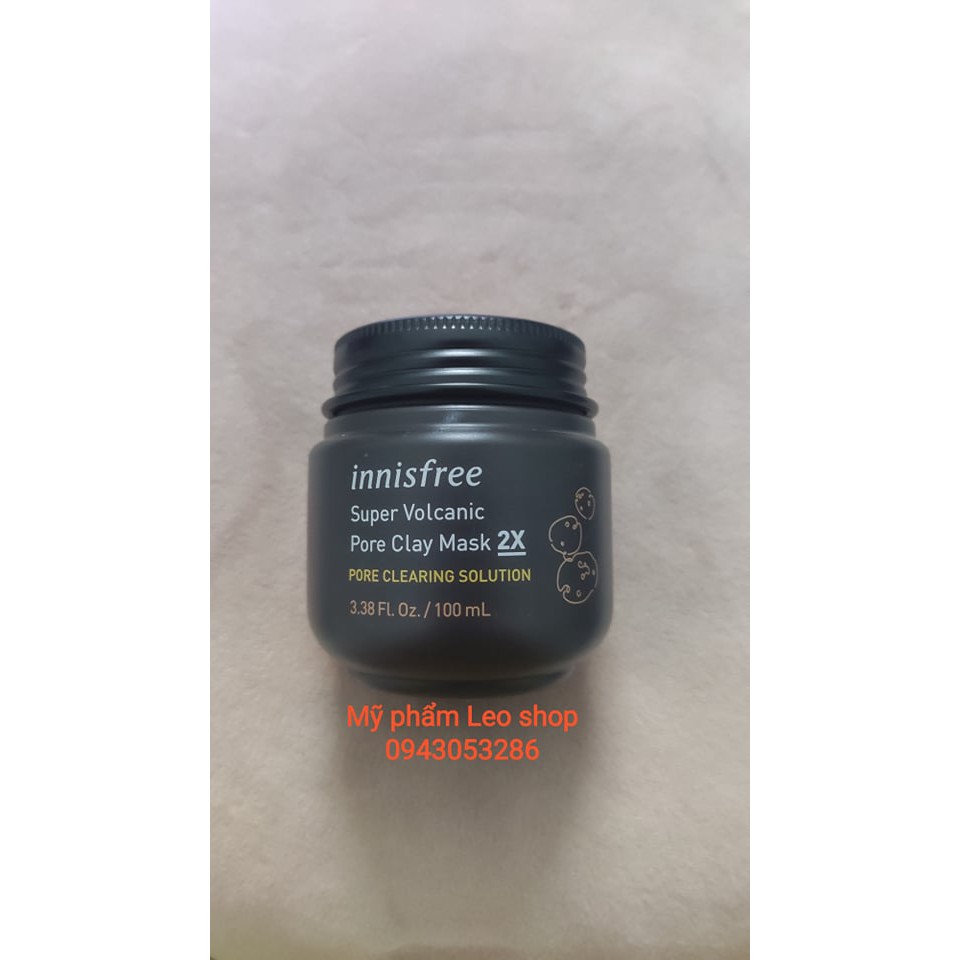 [SẴN HÀNG] - [CHUẨN AUTH] - MẶT NẠ ĐẤT SÉT INNISFREE SUPER VOLCANIC PORE CLAY MASK 2X - Mỹ Phẩm Leo Shop