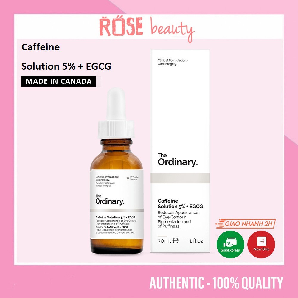 (BILL CANADA) Serum The Ordinary Serum Caffeine Solution 5% + EGCG 30ml dưỡng mắt giảm quầng thâm mắt ROSE Beauty | BigBuy360 - bigbuy360.vn