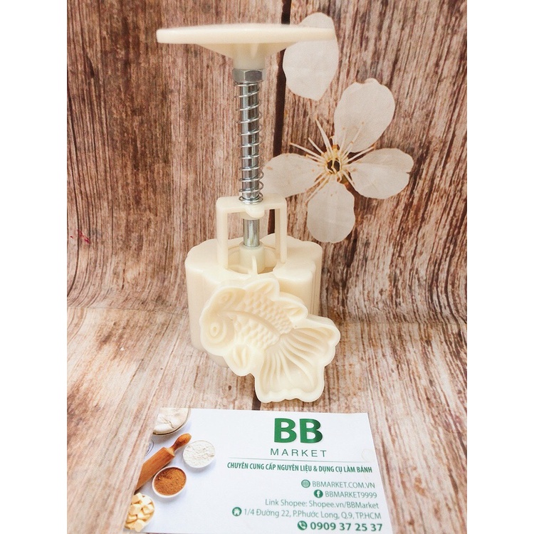 KHUÔN NHẤN TRUNG THU CÁ ĐƠN 50GR