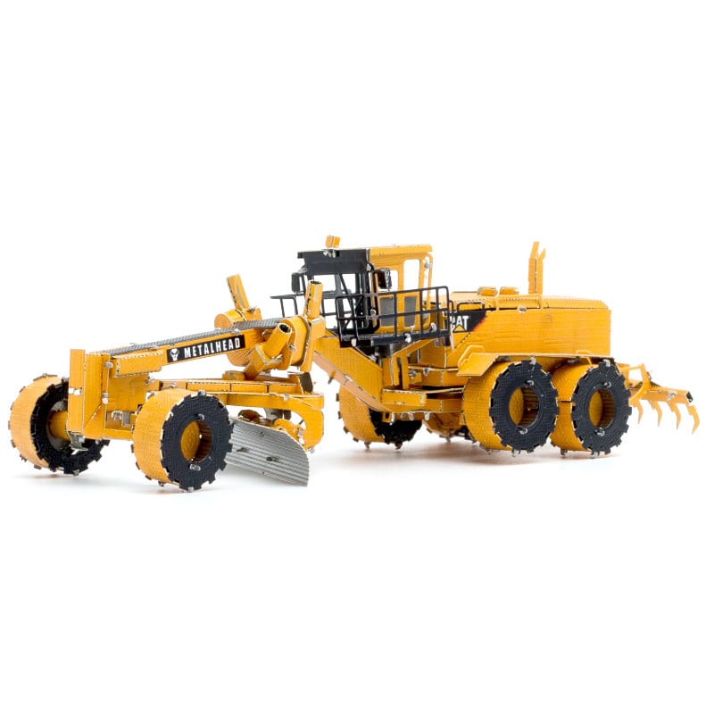 Mô Hình Kim Loại Lắp Ráp 3D Metal Head CAT Xe San Lấp Motor Grader [chưa ráp]