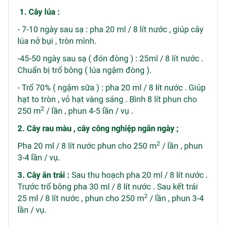Phân bón lá Bioted 603 - Cây ăn trái - Chai 1 lít