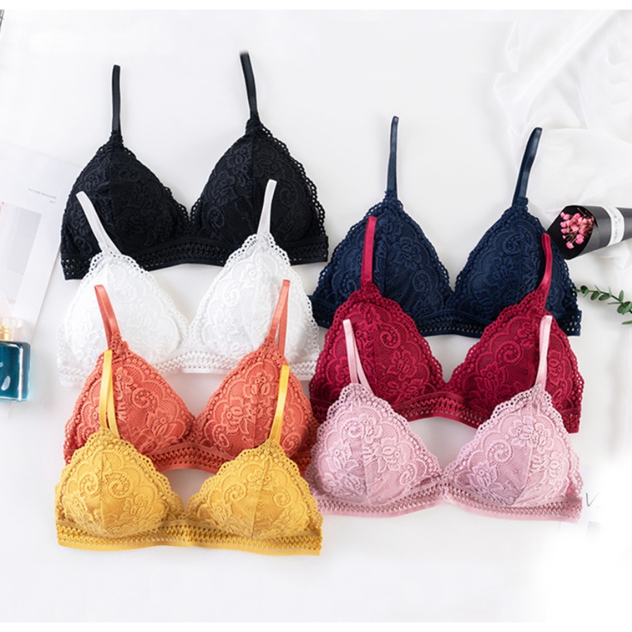 Áo bra nữ ren hai dây cao cấp, thiết kế đơn giản, trẻ trung, dễ phối đồ, phù hợp dưới 60kg (MS 04004) Anna Shop