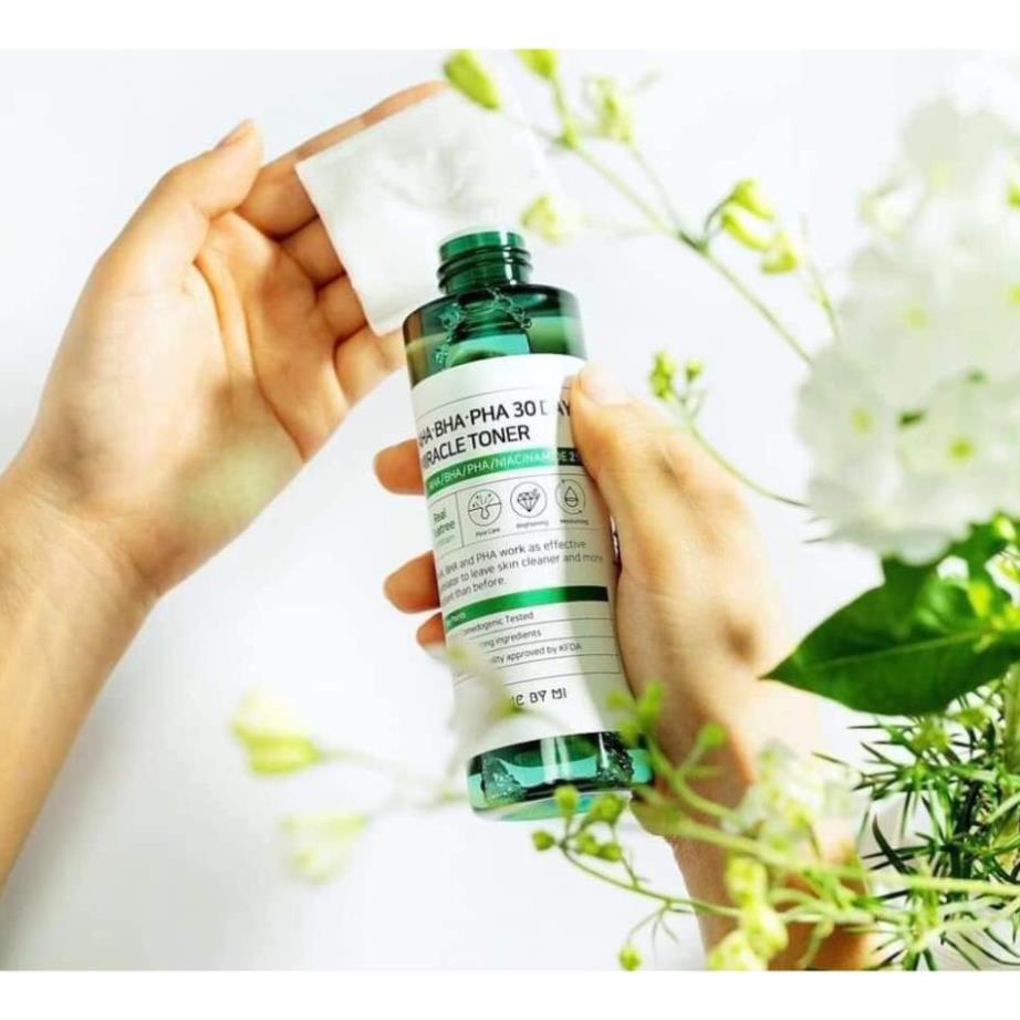 Toner Dưỡng Ẩm Làm Sạch Some By Mi AHA-BHA-PHA 30 Days Miracle Toner- NGỪA MỤN, LÀM SÁNG DA, KIỂM SOÁT BÃ NHỜN