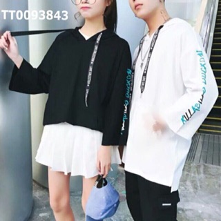 [Ảnh thật] Hoodie tay lỡ