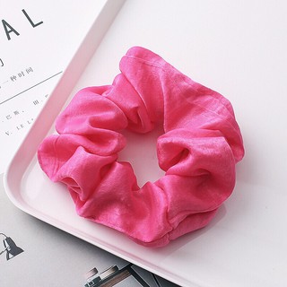 Buộc tóc vải lụa Satin thời trang Scrunchie - Dây buộc tóc nữ tính