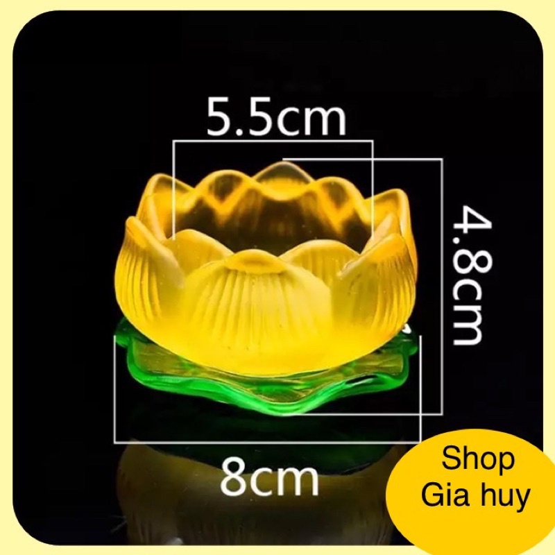 Đế Nến hoa sen lưu ly ✅nhiều màu ✅ chất lương tốt ➕ giá sẻ