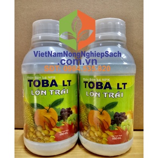 CHAI 500ML TOBA LT LỚN TRÁI