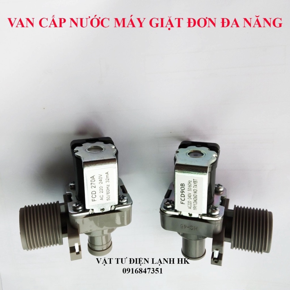 HSGD Van điện từ cấp nước máy giặt đa năng - Van cấp đơn MG 44 AO18