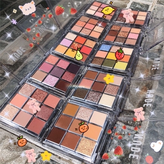 Hộp phấn mắt 9 màu nude lì không thấm nước