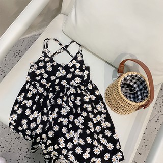 Đầm cúc họa mi cho bé gái