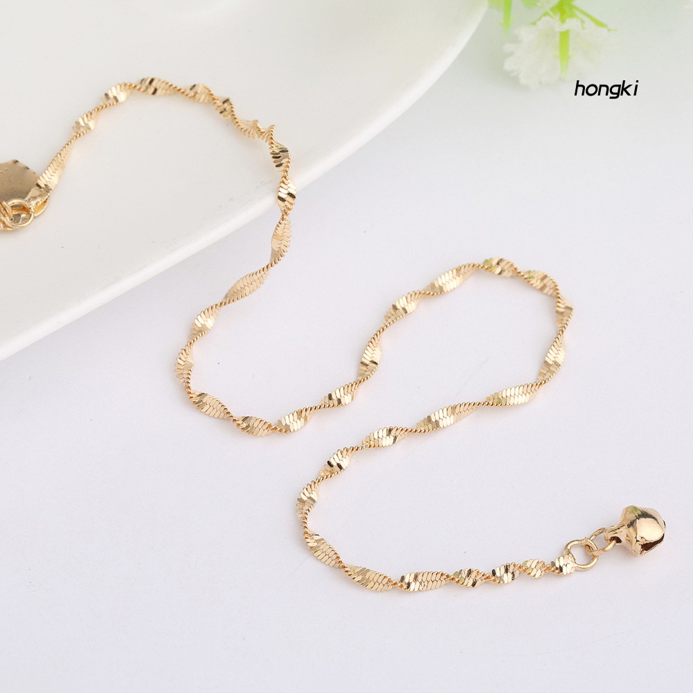 Lắc chân bằng hợp kim mặt hình trái tim phong cách thời trang cho nữ