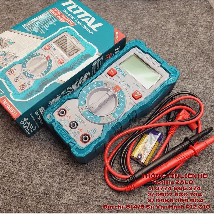 Dụng Cụ Máy Đo Đồng Hồ Đo Điện Vạn Năng TOTAL TMT46001 điện áp DC/AC dòng cơ bản