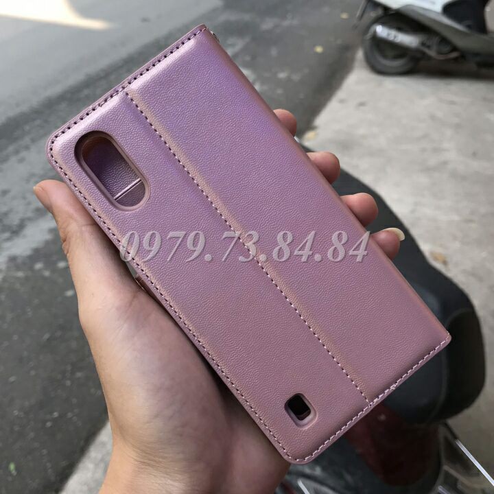 [Giá rẻ nhất ] Bao da SamSung Galaxy A01 dạng ví hiệu Hanman có quai cài | BigBuy360 - bigbuy360.vn