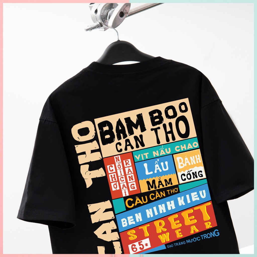 Áo Thun CẦN THƠ Bam Boo Áo Phông CẦN THƠ Unisex Form Rộng | BigBuy360 - bigbuy360.vn