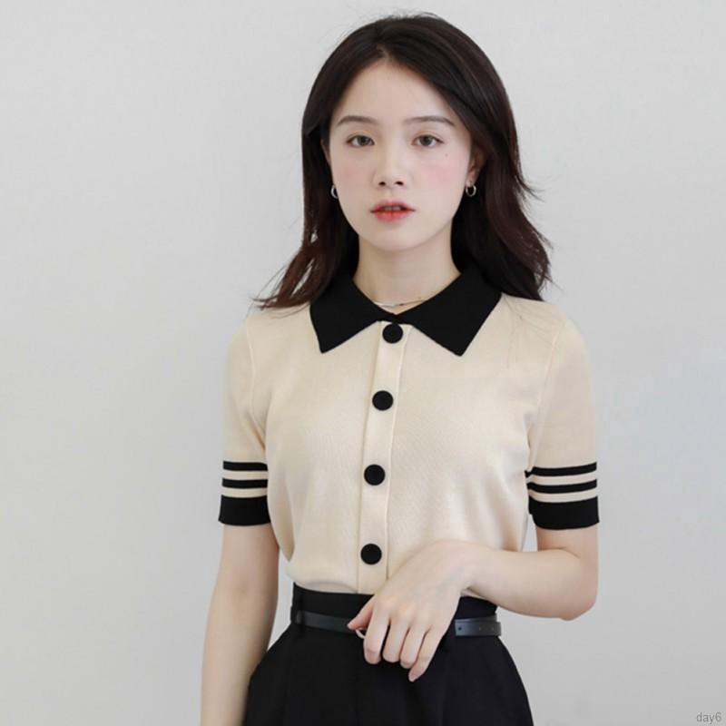 Áo thun polo phong cách thanh lịch cho nữ