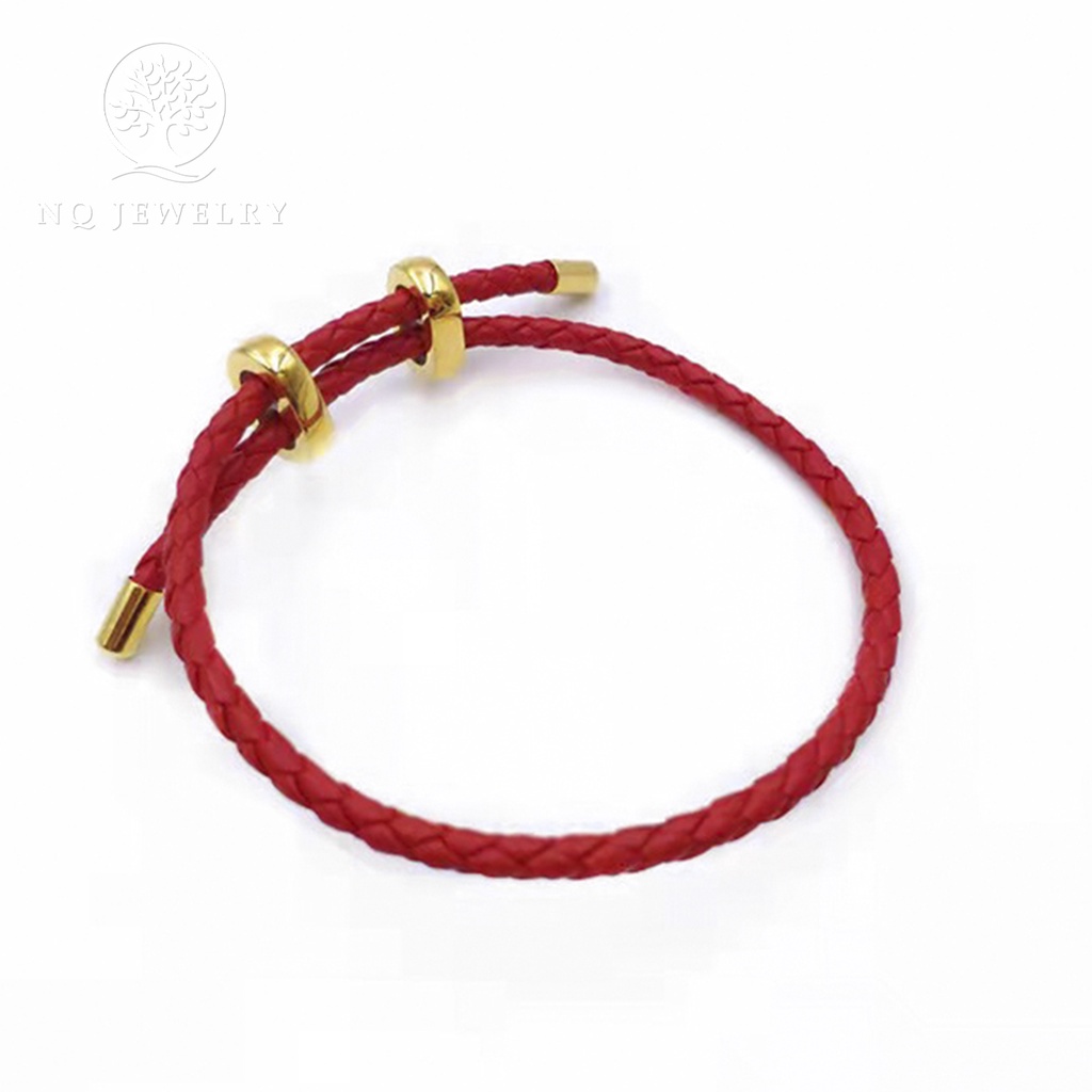 Vòng da đeo tay có khóa - NQ Jewelry