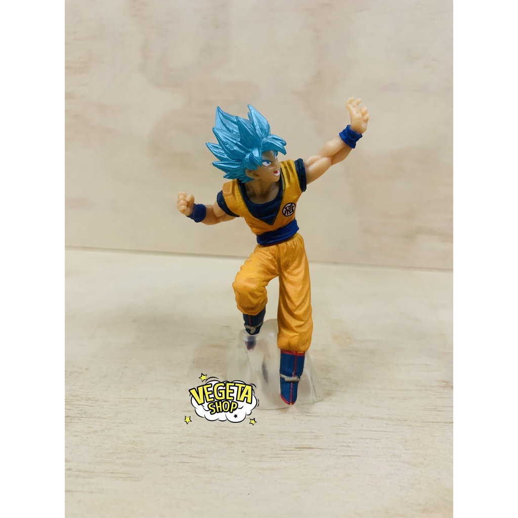 Mô hình Dragon Ball - Songoku Son Goku SSJ God Blue - Gashapon HG Dragon Ball Super - Chính hãng Bandai - Cao 10cm