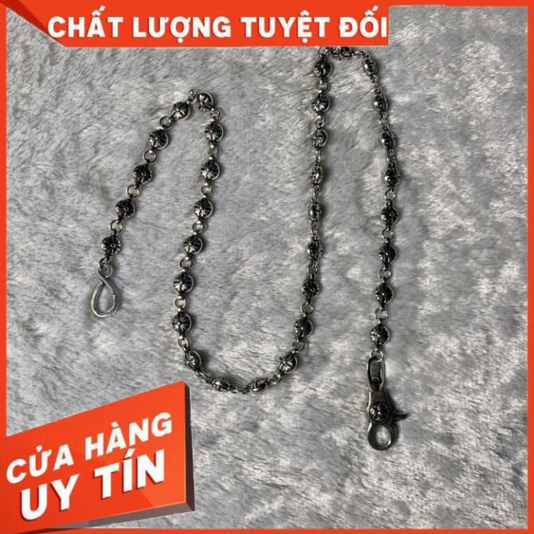 Chain quần xích quần Chrome Heart Multi Ball bạc fullbox.