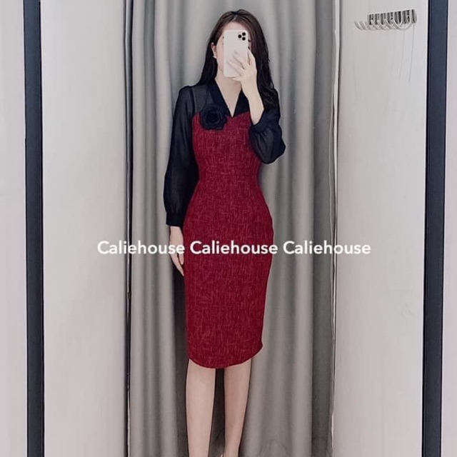 thanh lí váy thiết kế calie house sz S newtag