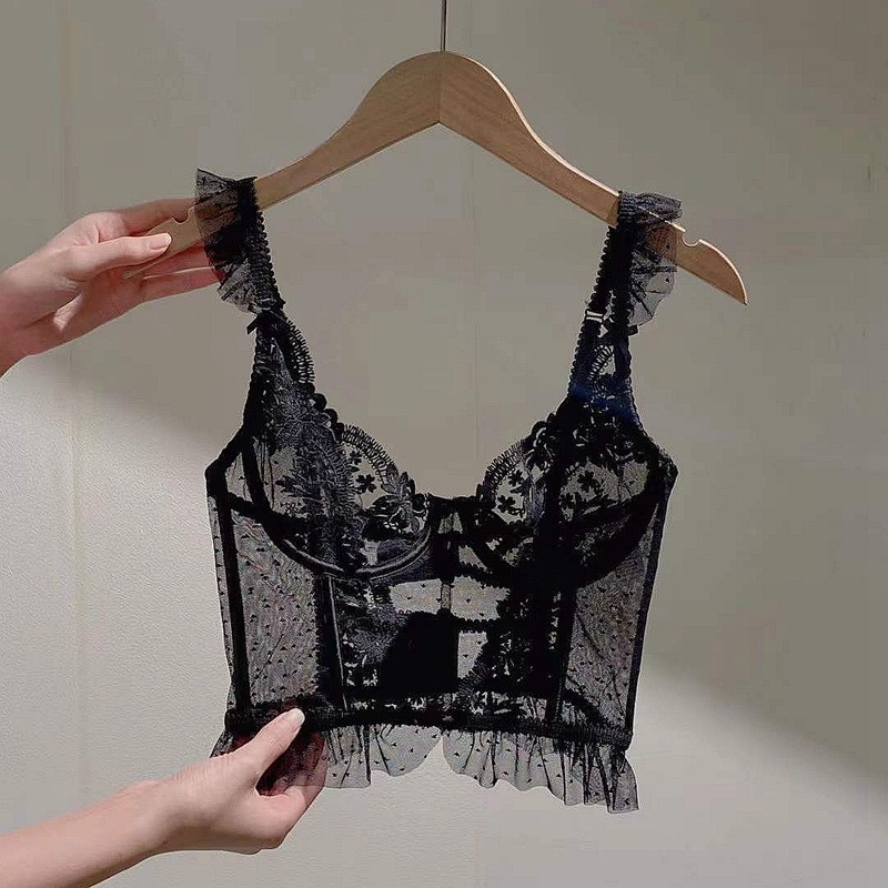 Áo bra ren có gọng không đệm ren cánh tiên tiểu thư sang chảnh - THAOCHERRY BR17