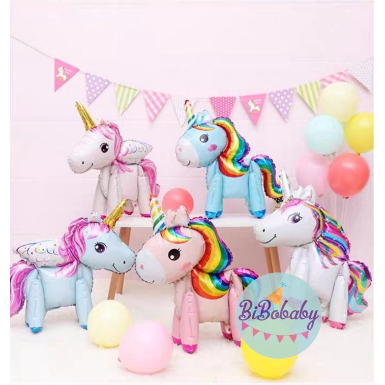 Bóng hình ngựa Pony 4D trang trí sinh nhật - BiBo baby