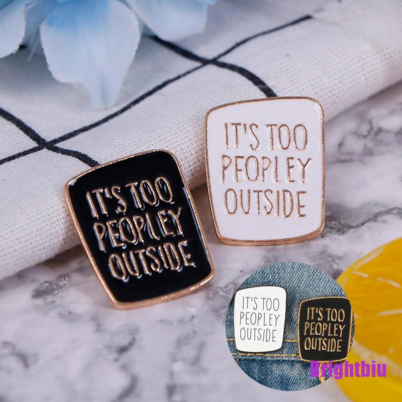 Ghim Cài Áo Hình Chữ Anti Social Ngộ Nghĩnh Cho Nam Nữ