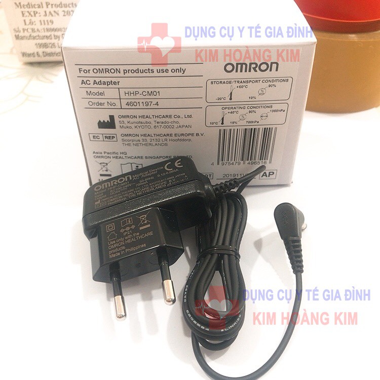 Adapter Omron (Sạc máy đo huyết áp) chính hãng Fullbox