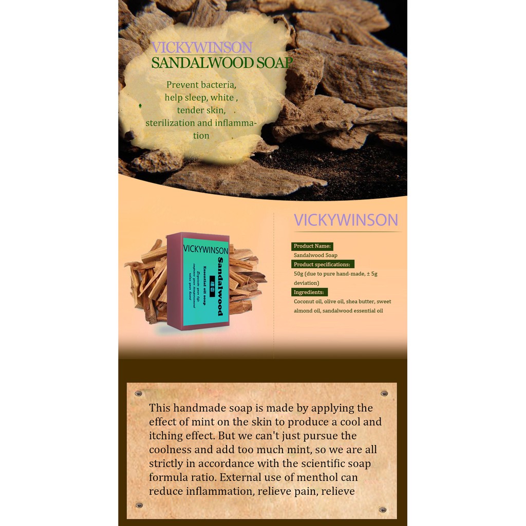 Xà Phòng Gỗ Đàn Hương Tự Nhiên 50g Không Ngủ Ngon Chất Lượng Cao