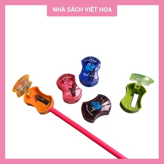 Gọt bút chì Sunlike XL-334 xanh/hồng/xanh dương/nâu/cam_Chuốt bút chì