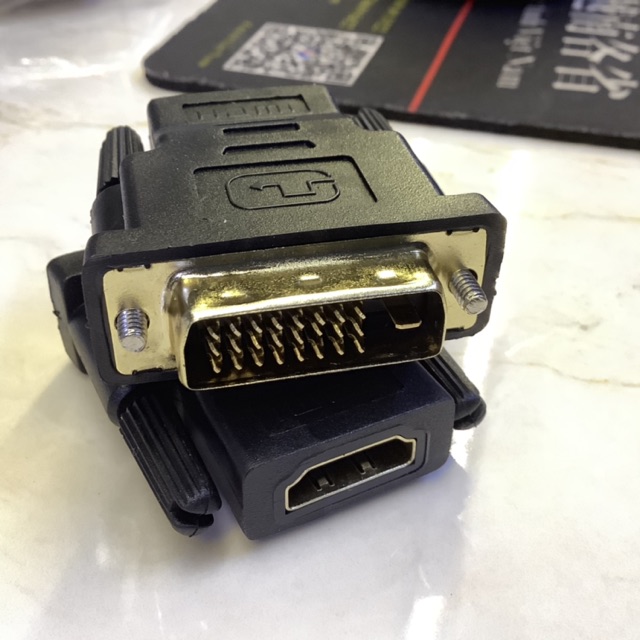 Jack chuyển DVI 24+1 sang HDMI hàng loại 1 có bảo hành