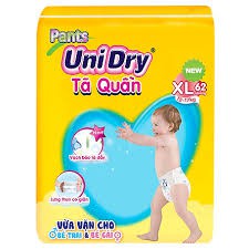 Bỉm quần UniDry bịch đại M74/L68/XL62/XXL56