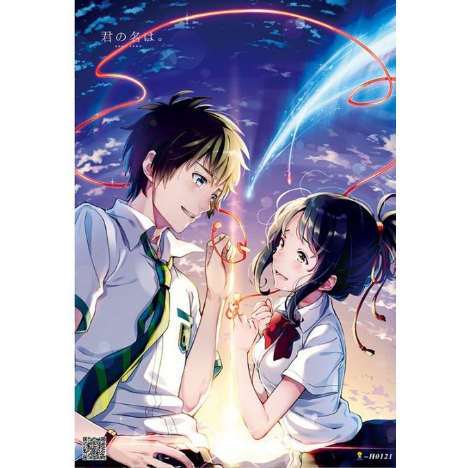 [Giấy Xịn] Set 8 tấm tranh poster A3 Your Name anime siêu chất