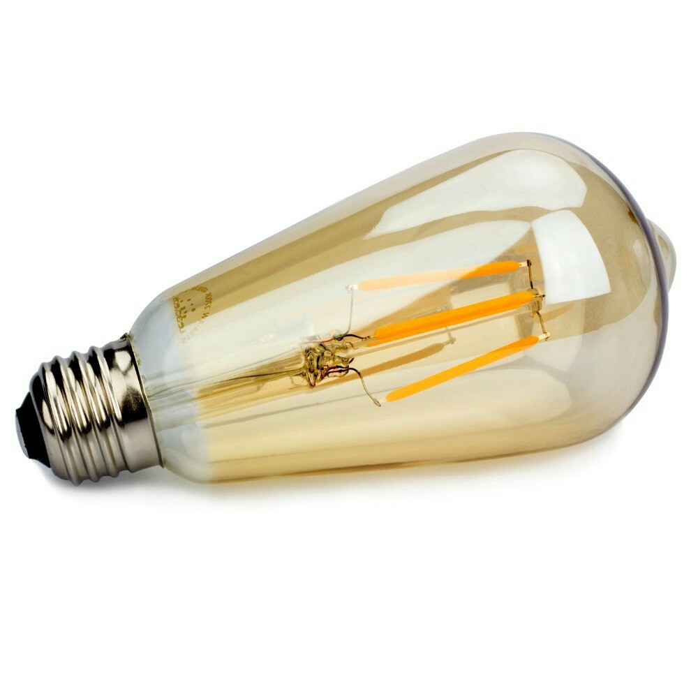 Đèn Led Giả Dây Tóc Edision 4W ST64 Ánh Sáng Vàng