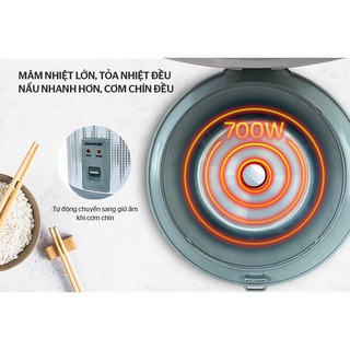 Nồi cơm điện SUNHOUSE SHD8601  1.8Lít  [ SẢN PHẨM CHÍNH HÃNG BẢO HÀNH 12 THÁNG ]